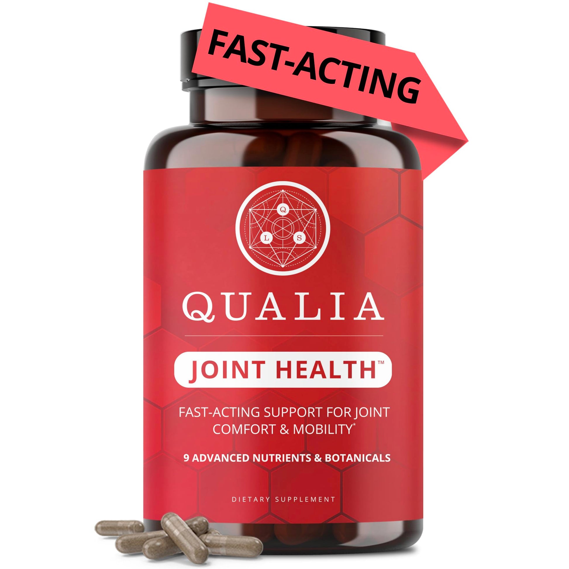 Qualia Joint Health 9 Advanced Joint Health nutrients: denatured Collagen, boswellia, tumeric, Boron, Ginger, L-carnitine. Cartilage Health, Tendon Strength, Healthy Joint Aging (1 Month Supply) QUALIA LIFE SCIENCESBuy Supplements Australia