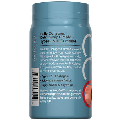 NeoCell Collagen Peptides Gummies | 60 Count | Types I & III | Advanced Formula Supplement | for Women and Men NeoCell buy supplements Au