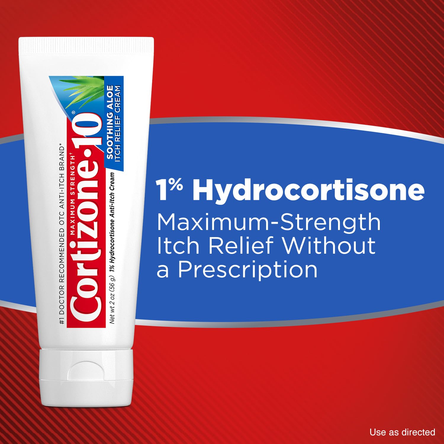 Cortizone-10 Maximum Strength Soothing Aloe Itch Relief Cream, 1% Hydrocortisone, Fast-Acting, Anti-Itch Cream for Bug Bites, Rash, Eczema, Psoriasis, Poison Ivy, Oak, Sumac & More, 2 oz Cortizone 10Buy Supplements Australia