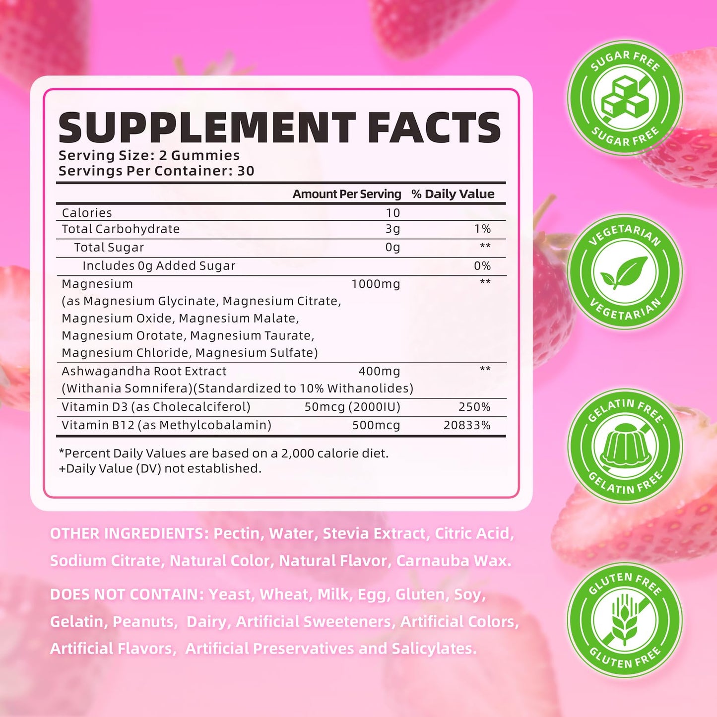 softbear Magnesium Complex Gummies for Women & Men & Kids, 8 in 1 Magnesium Complex Supplement 1000mg-Magnesium Glycinate,Citrate,Malate Supports Calm, Zzz, Muscle Cramp, Strawberry Flavor 120 Count softbear buy supplements Au