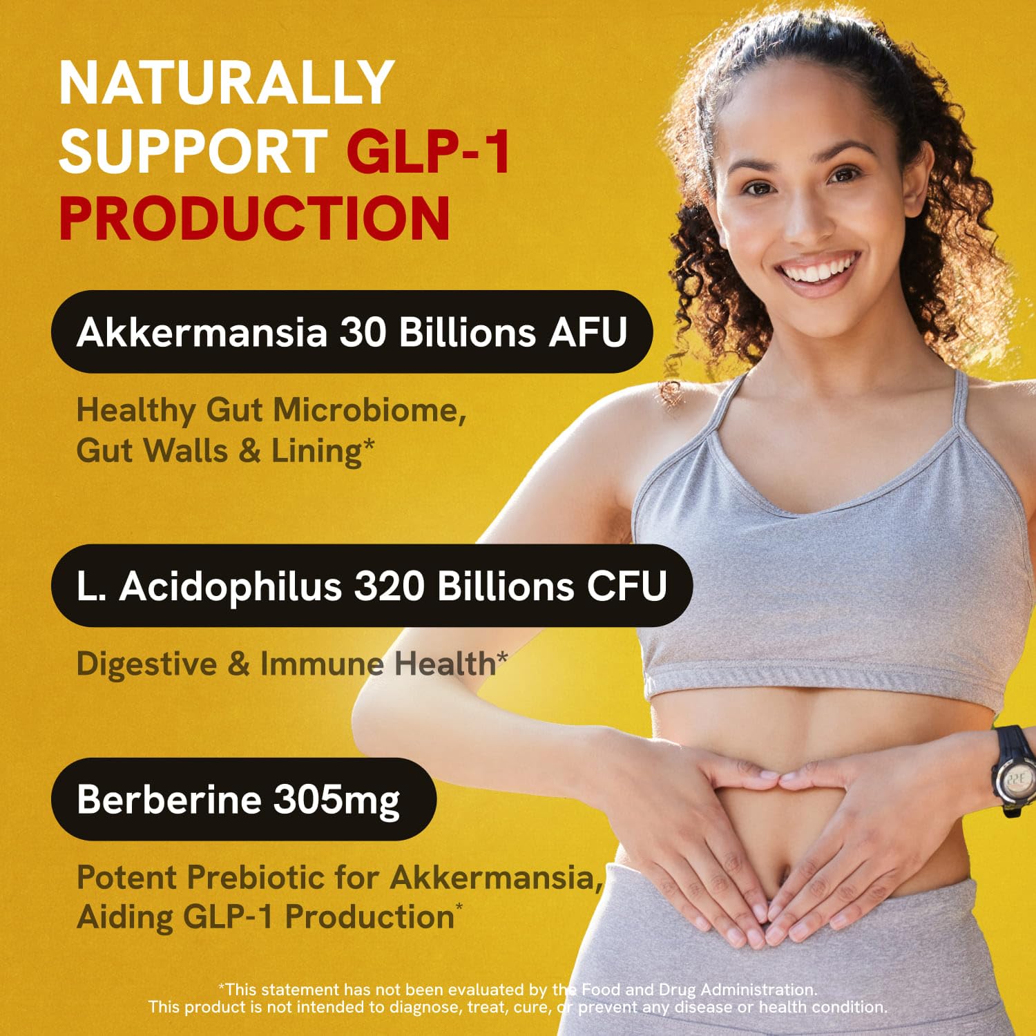 Akkermansia Muciniphila Probiotics 320 Billion CFU| Probiotic and Prebiotic | Akkermansia Probiotics for gut health | Inulin Prebiotic Fiber Capsules Astaxanthin & Berberine & Chromium | 120 capsules Stanis Labs buy supplements Au