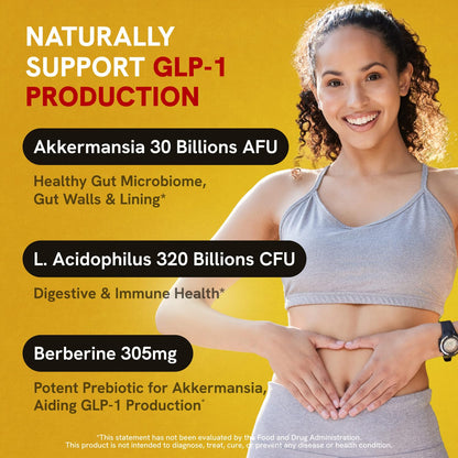 Akkermansia Muciniphila Probiotics 320 Billion CFU| Probiotic and Prebiotic | Akkermansia Probiotics for gut health | Inulin Prebiotic Fiber Capsules Astaxanthin & Berberine & Chromium | 120 capsules Stanis Labs buy supplements Au