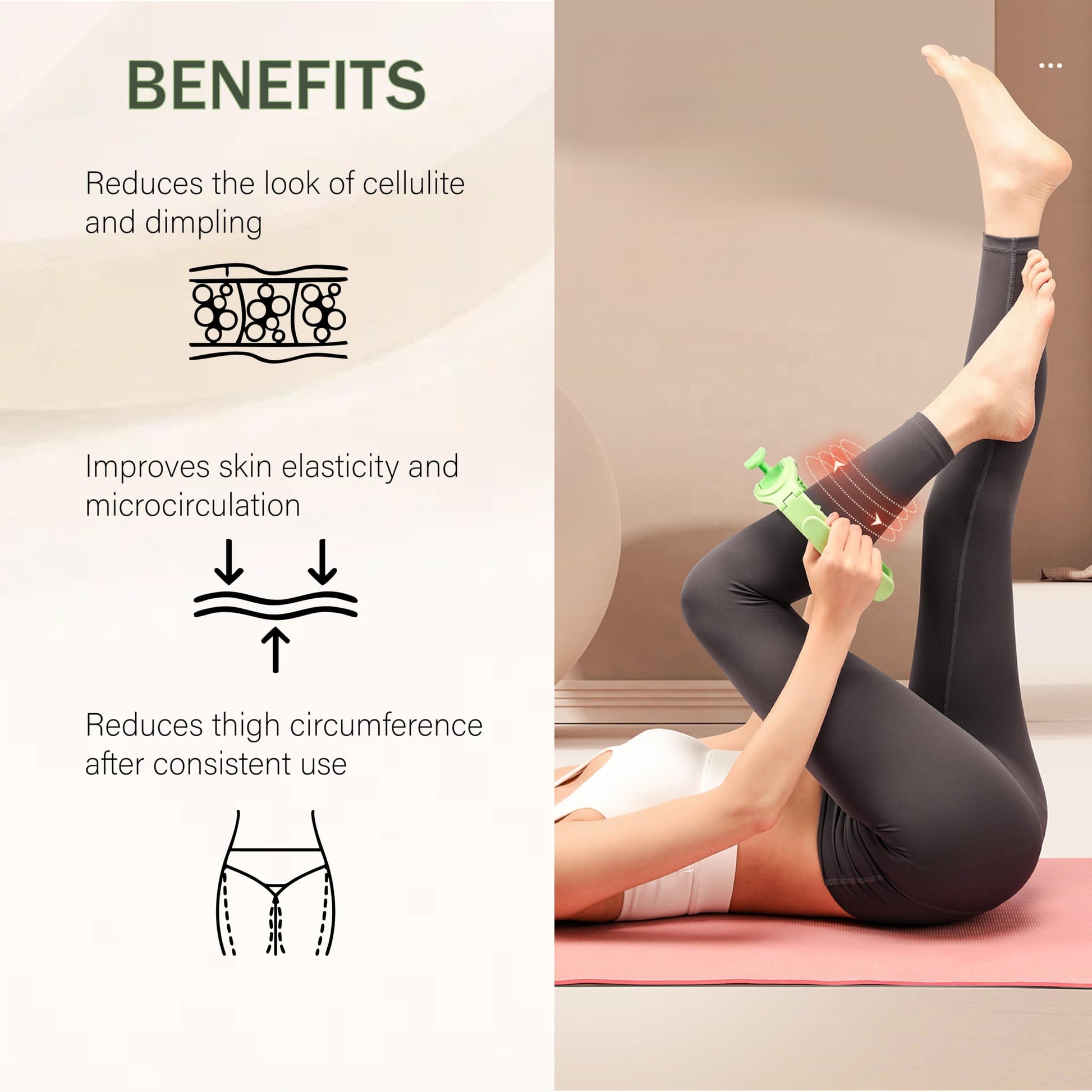 Osmibe Cellulite Manual Massager - Lymphatic Drainage Massager with Detachable Handles - Reduce Cellulite and Stretch Marks on Legs and Body Osmibe buy supplements Au