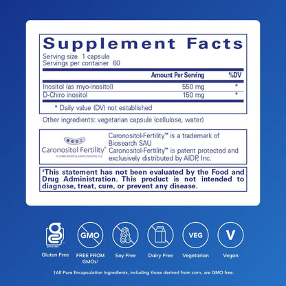 Pure Encapsulations Inositol Complex | Supplement to Support Energy, Healthy Metabolism, and Ovarian Function* | 60 Capsules