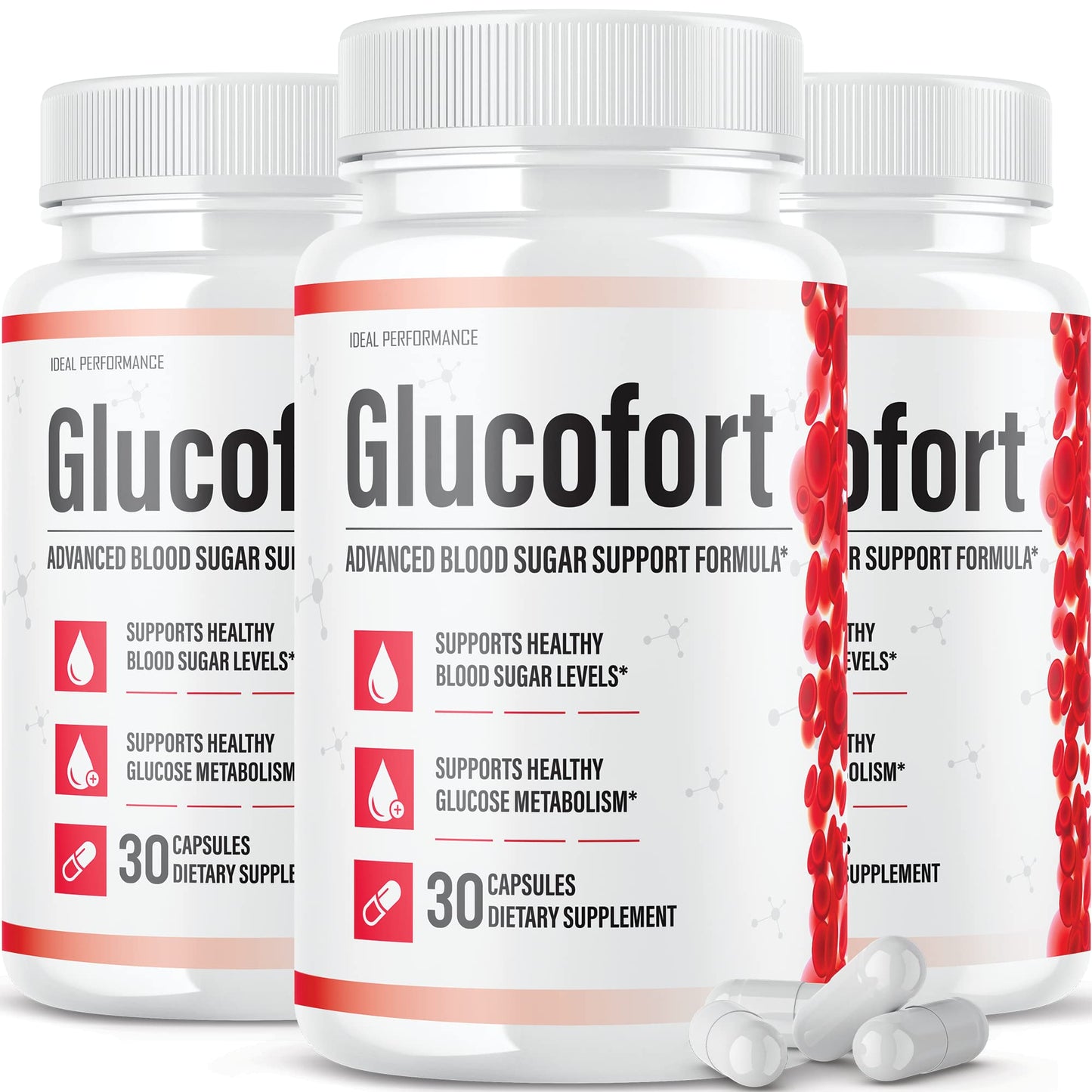 IDEAL PERFORMANCE (Official) Glucofort Supplement Support Formula (3 Pack) IDEAL PERFORMANCE buy supplements Au