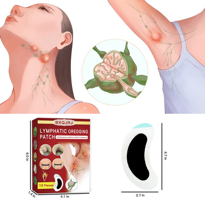 BXQJRJLymphatic Drainage Patch Lymphatic Drainage Herbal Lymphatic Drainage Care Patch Herbal Neck Patch (12) BXQJRJ buy supplements Au