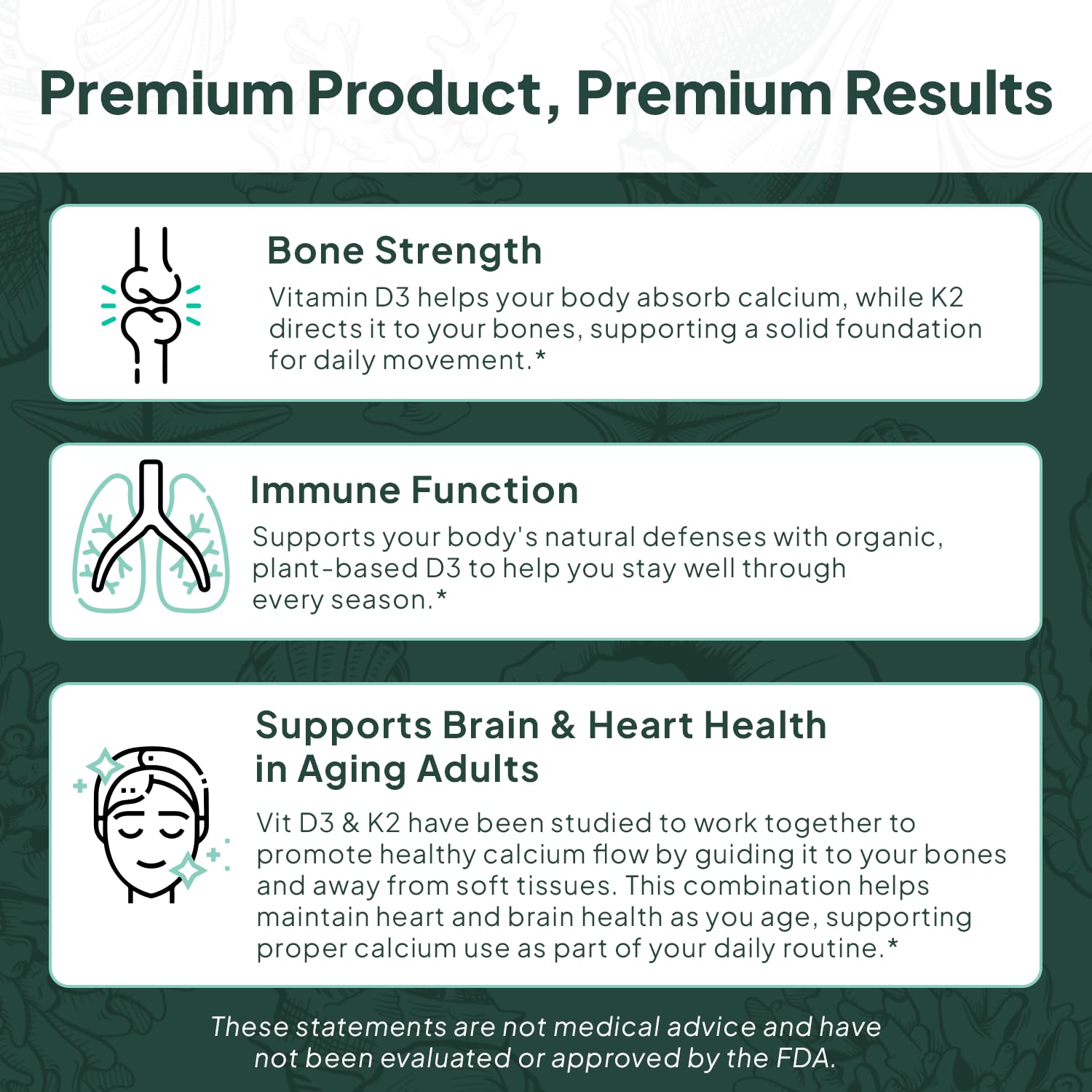 Organics Ocean Better D3 + K2-100% Organic VIT D3 and K2 Supplements with Maximum Bioavailability - Supports Bone Density, Calcium Balance, Immunity & Mood - 1-Pack, 30-Day Supply Organics Ocean buy supplements Au