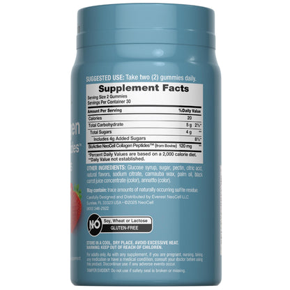 NeoCell Collagen Peptides Gummies | 60 Count | Types I & III | Advanced Formula Supplement | for Women and Men NeoCell buy supplements Au
