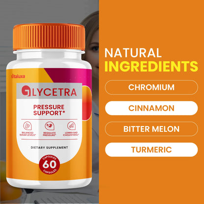 (2 Pack) Glycetra Capsules, Glycetra Blood Support Supplement Advanced Formula Premium Blend All Natural Balance Flow, Glicetra Pills Maximum Strength Glycogen Support Health Wellness Review (120 Ct) Vitaluxa buy supplements Au