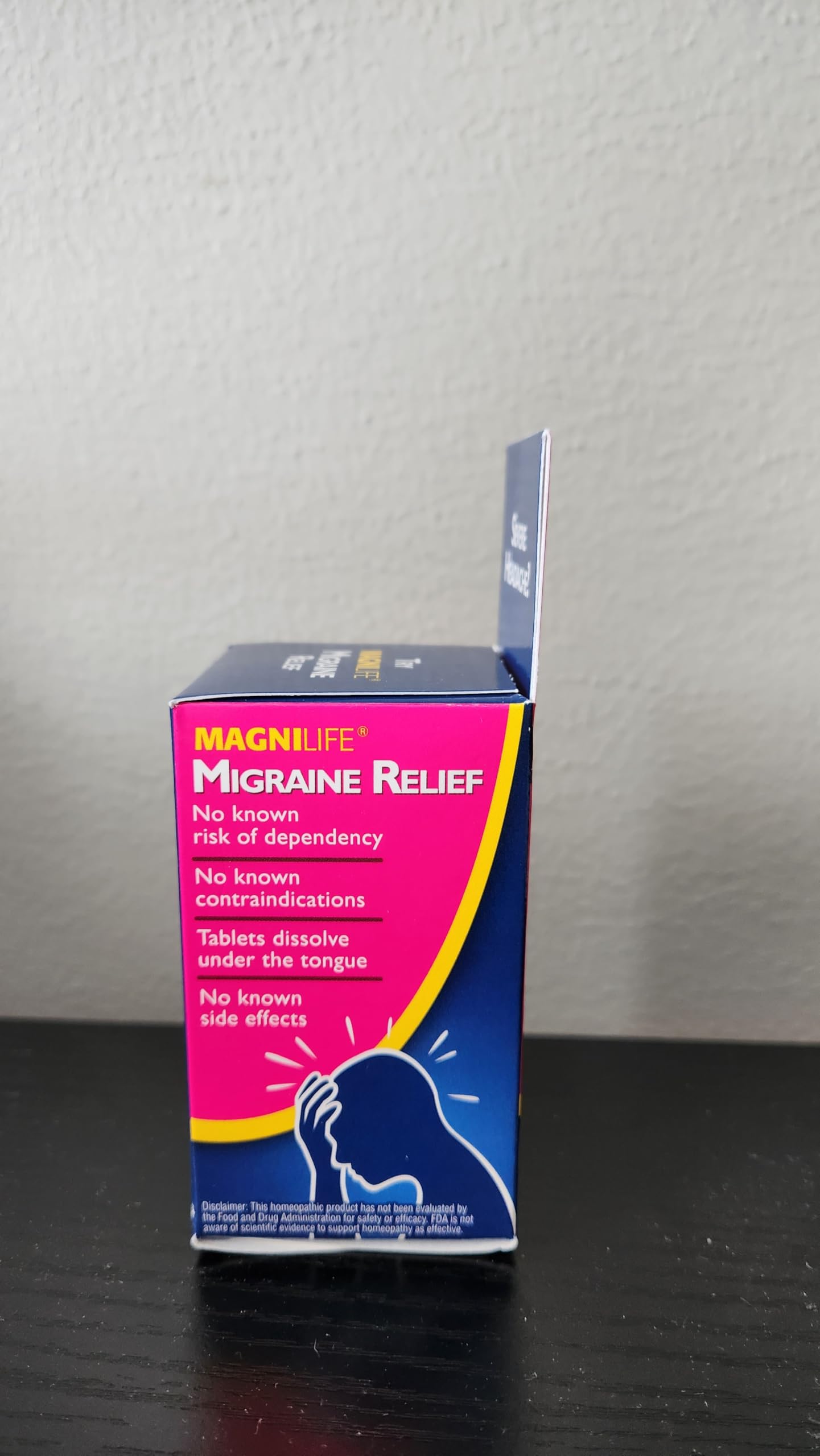 MagniLife Migraine Relief, Non-Habit Forming, 90 Homeopathic Tablets, Migraine Medicine for Light & Sound Sensitivity, Nausea, Blurred Vision & Pressure, Quick-Dissolve Headache Pain Relief MagniLifeBuy Supplements Australia