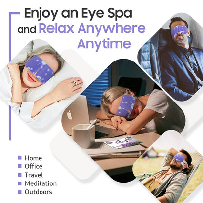 BeHoomi Steam Eye Mask, 10 Packs Heated Eye Mask, Self Heating Disposable SPA Warm Compress for Eyes Sleep Mask, Travel Essentials