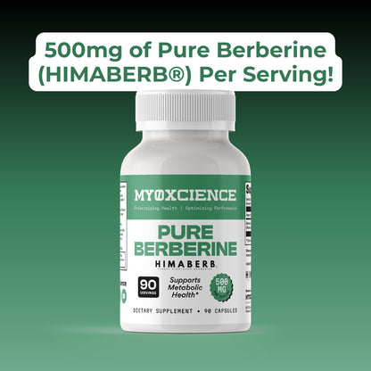MYOXCIENCE Pure Berberine Himaberb | 500 mg of Berberine HCl per Serving | 90 Servings MYOXCIENCE buy supplements Au