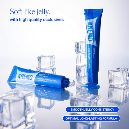 KNEMO LipLock Jelly Serum for Dry Lips, Long-Lasting, Hydrating, Plumping, Glossy Mask with Rose PDRN, Carrot Collagen, Pillow Peptide, Moisturizing Tinted Lip Balm. (Crystal Clear) KNEMOBuy Supplements Australia