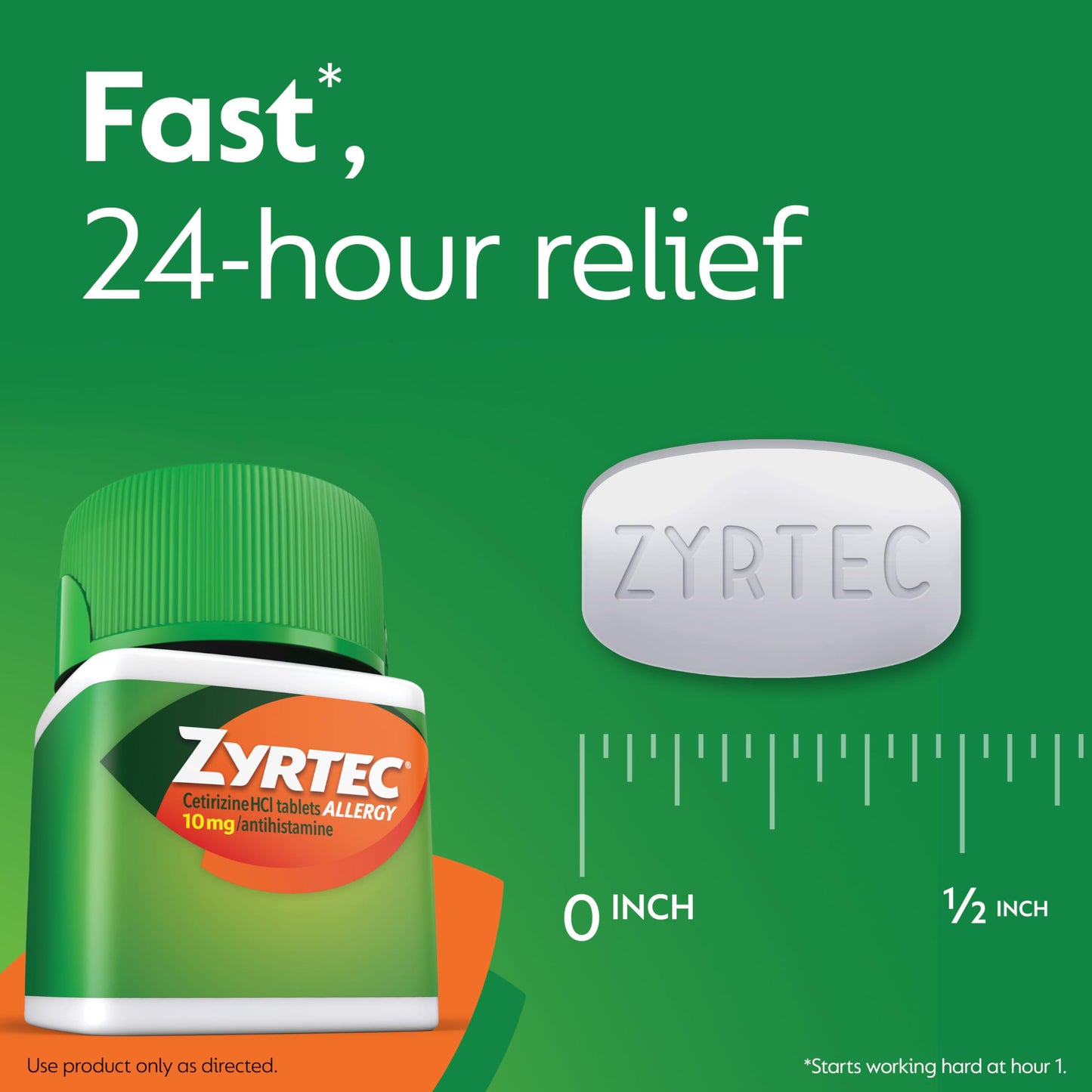Zyrtec 24 Hour Allergy Relief Tablets, Indoor & Outdoor Allergy Medicine with 10 mg Cetirizine Hydrochloride Antihistamine, Value Bundle of one, 90 ct Bottle & Three, 1 ct Travel Packs Zyrtec buy supplements Au