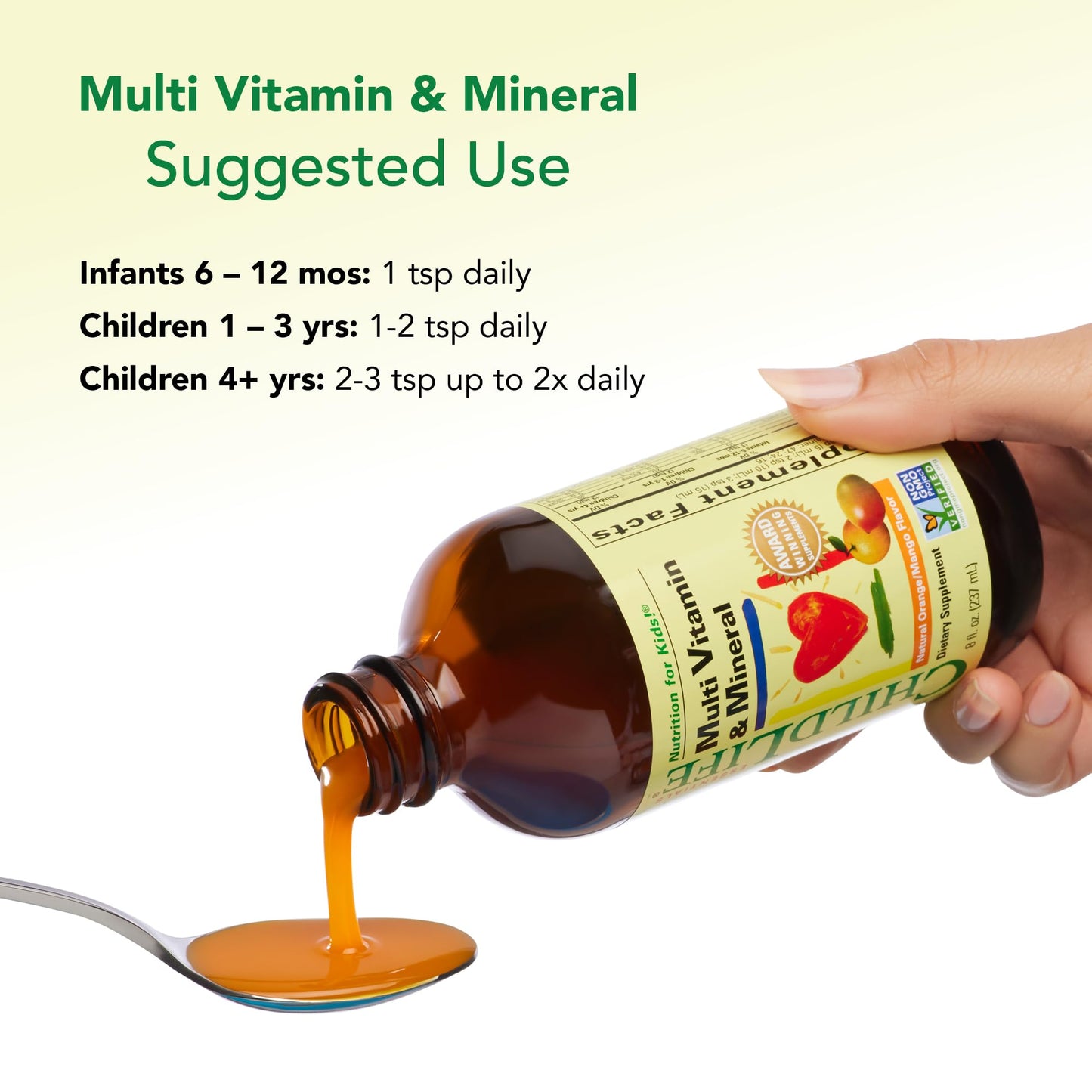 CHILDLIFE ESSENTIALS Kids Multivitamin & Mineral - Kids Vitamins, Liquid Multivitamin for Kids, Toddler Multivitamins, Liquid Vitamins, Baby Multivitamin - Natural Orange & Mango, 8 Fl Oz (Pack of 2) CHILDLIFE ESSENTIALS buy supplements Au