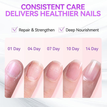 Nail Strengthener for Women, Pink Nail Hardener Extra Strong and Growth, Long-Lasting Quick Dry, Nail Strengthening Polish for Weak Brittle