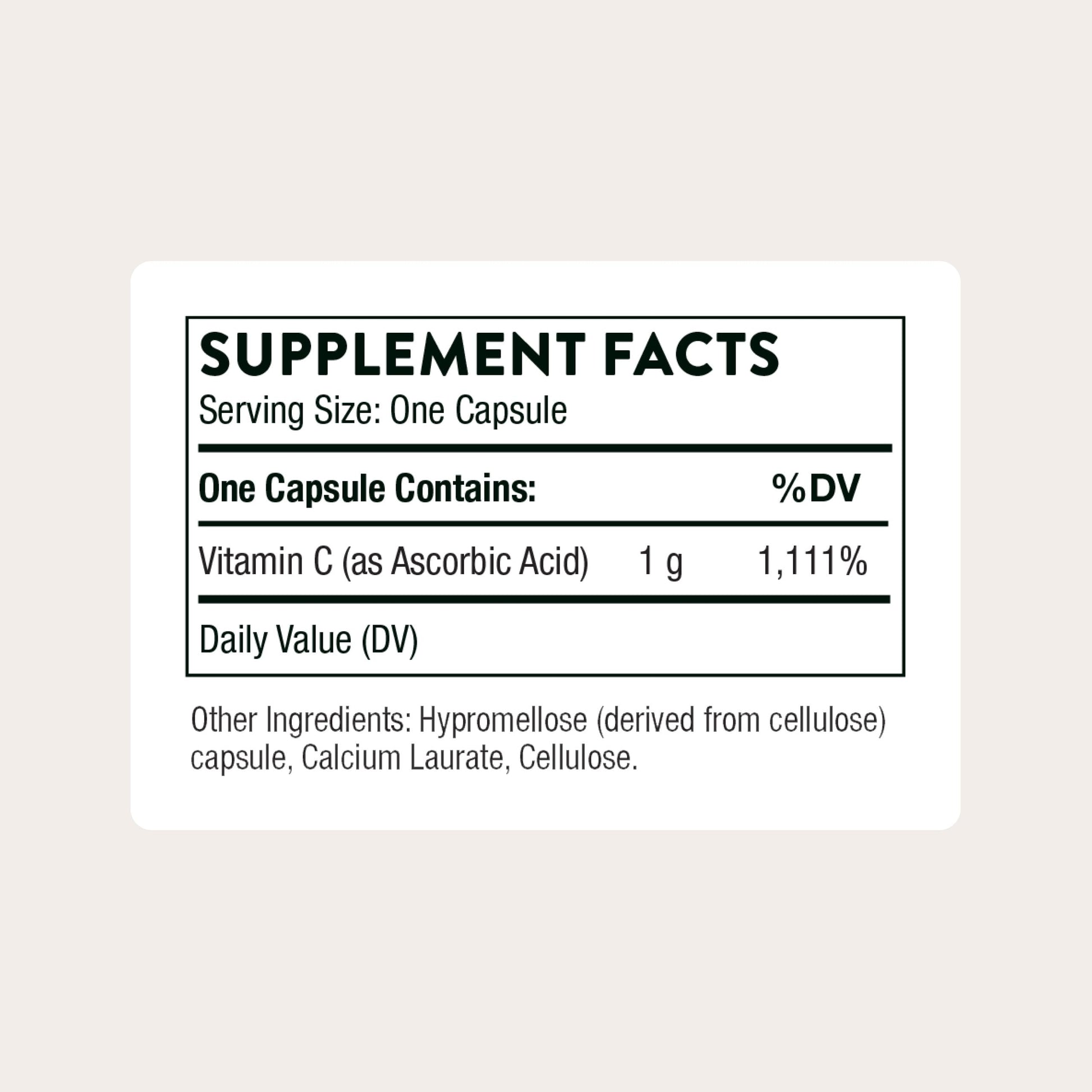 THORNE - Vitamin C 1,000 mg Supplement - Supports Healthy Immune Function & Collagen Formation - Provides Antioxidant Benefits* - Third-Party Certified - Gluten, Dairy & Soy-Free - 60 Capsules THORNE buy supplements Au