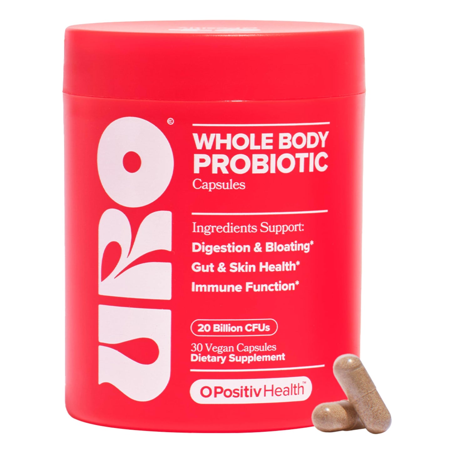 O Positiv URO Women’s Probiotic – All-in-one Probiotic for Women - Vaginal, Gut, Skin, and Oral Microbiome Health – 20B+ CFUs, Licorice Root, Dandelion – Non-GMO, Vegan, Gluten-Free – 30 Capsules O Positiv buy supplements Au