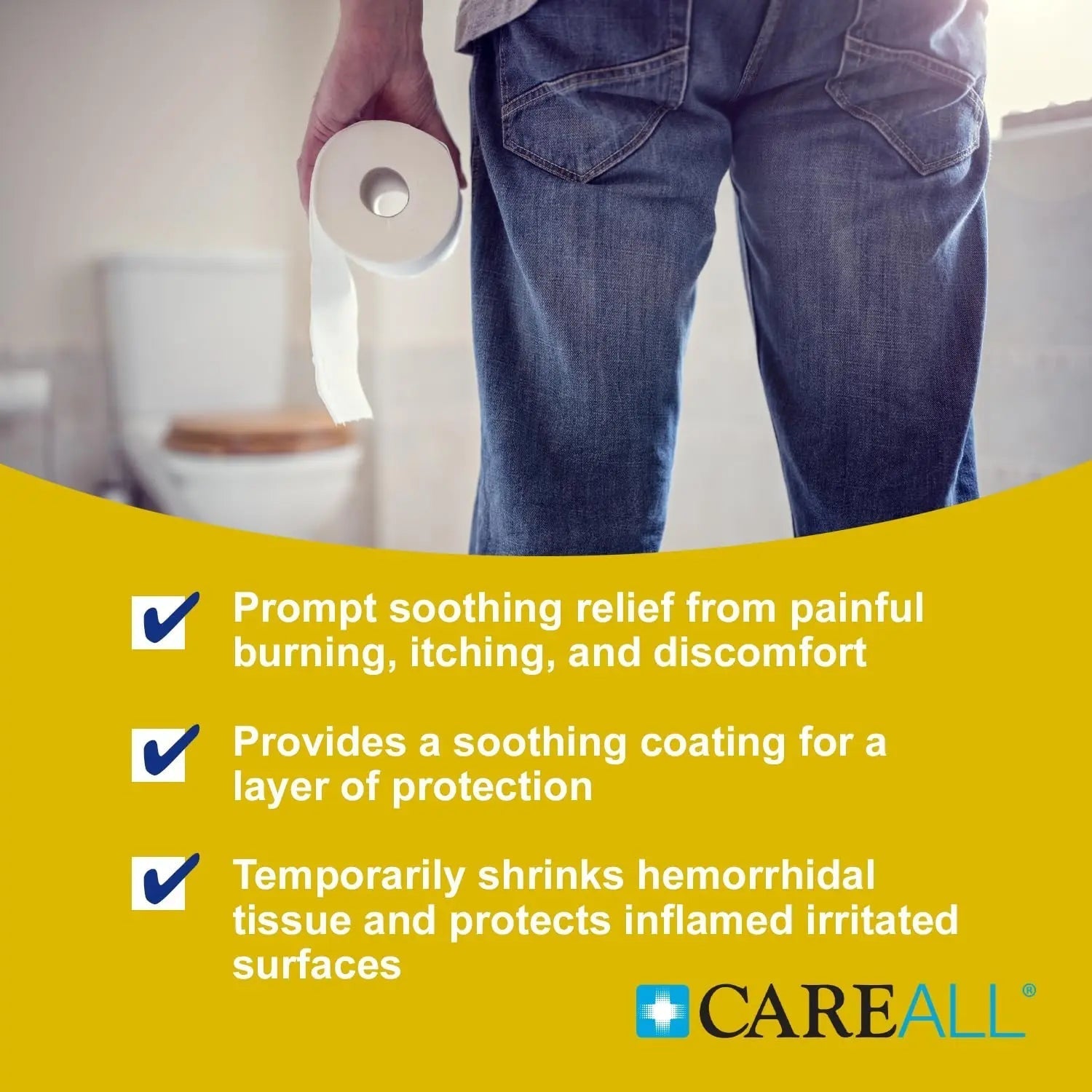 CareAll Hemorrhoidal Ointment 2.0 oz with Applicator. Helps Relieve Burning, Itching, and Discomfort Associated with Inflamed Hemorrhoidal Tissues. Dye, Phthalate, and Fragrance Free CareAllBuy Supplements Australia