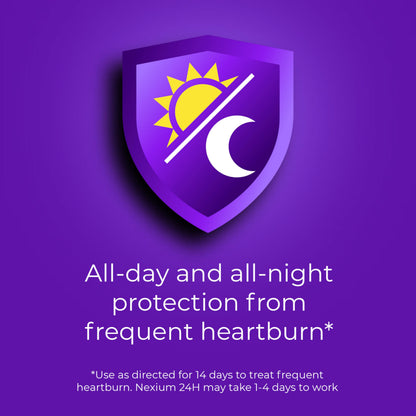Nexium 24HR ClearMinis Acid Reducer Heartburn Relief Delayed Release Capsules for All-Day and All-Night Protection from Frequent Heartburn, Heartburn Medicine with Esomeprazole Magnesium - 42 Count Nexium buy supplements Au