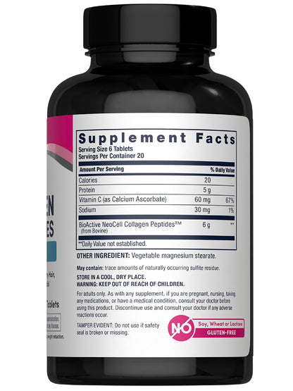 NeoCell Super Collagen with Vitamin C, 120ct Collagen Pills, Non-GMO, Grass Fed, Paleo Friendly, Gluten Free, Collagen Peptides Types 1 & 3 for Hair, Skin, Nails and Joints (Packaging May Vary) NeoCell buy supplements Au