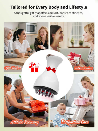 Kitusi Lymphatic Drainage Massager & Anti Cellulite Massage Tool, for Legs, Arms & Belly, Body,Helps Reduce Stretch Marks & Cellulite,with Microcurrent, Light Heat & Vibration Kitusi buy supplements Au