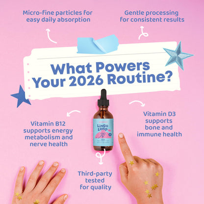 JoySpring LingoLeap – Liquid Kids Formula with Zeolite Clinoptilolite, Methylated B12 & Vitamin D3 | Gentle Daily Support for Kids’ Wellness | Ages 3+ | (1fl oz) 30 Servings JoySpringBuy Supplements Australia