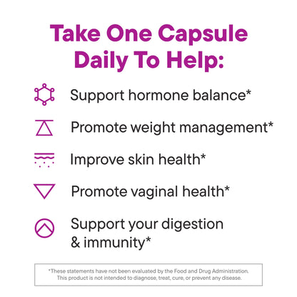 Daily Nouri Hormone Balance Probiotics for Women | Hormone Balance for Women | PMS, Hormonal Acne, & Bloating Support | 7 Clinically Studied Strains + Omega | 30-Day Supply Daily Nouri buy supplements Au