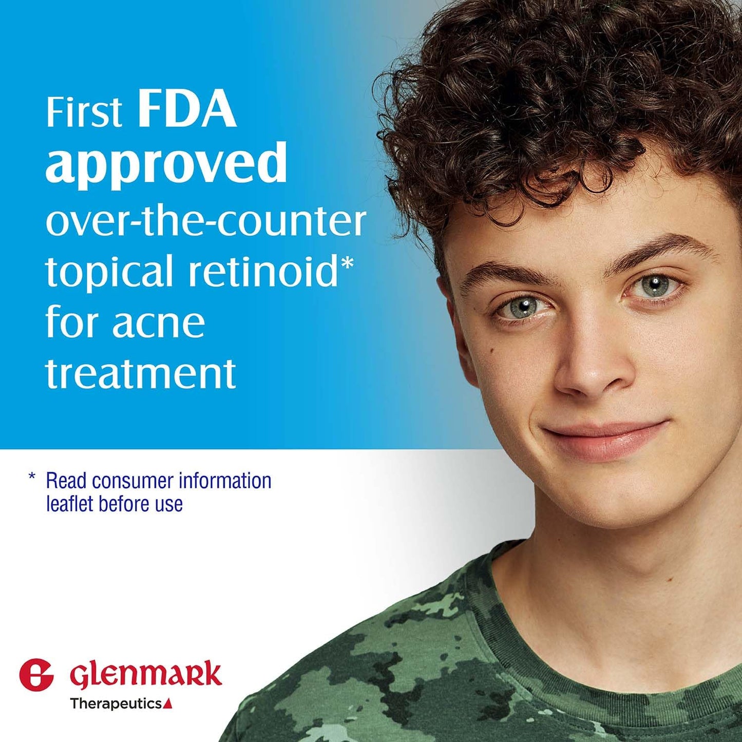 Glenmark Therapeutics Adapalene Gel 0.1% Acne Treatment, Paraben Free Topical Retinoid Cream for Face