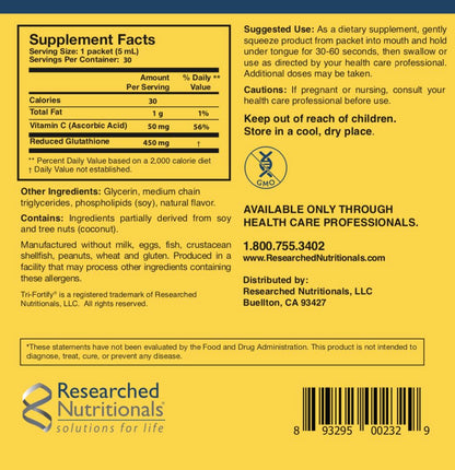 Researched Nutritionals Liposomal Glutathione (450mg) + Colostrum & Mushrooms Supplement for Immunity - Enhanced Immunity Duo - Tri-Fortify Watermelon + Transfer Factor Multi-Immune (2 Piece Set) Researched Nutritionals buy supplements Au