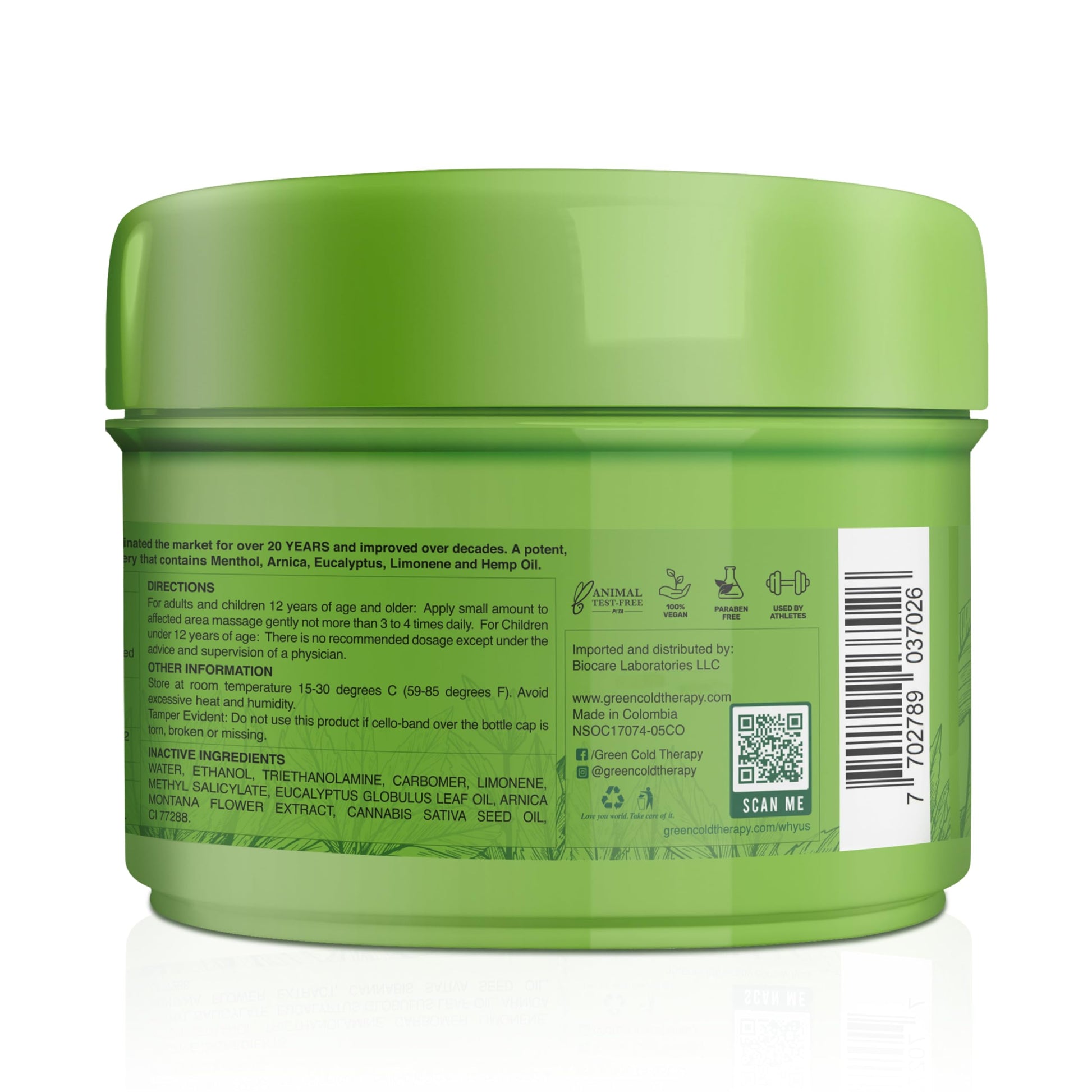 Ross D'Elen Green Menthol Gel - 2Pack Large Size (2) ROSS D'ELENBuy Supplements Australia