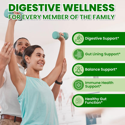 SEPT YAN Gut Health Supplement with Prebiotics, Postbiotics & Probiotics for Digestive Health for Women & Men, 80 Billion CFU Probiotics for Gut and Digestion