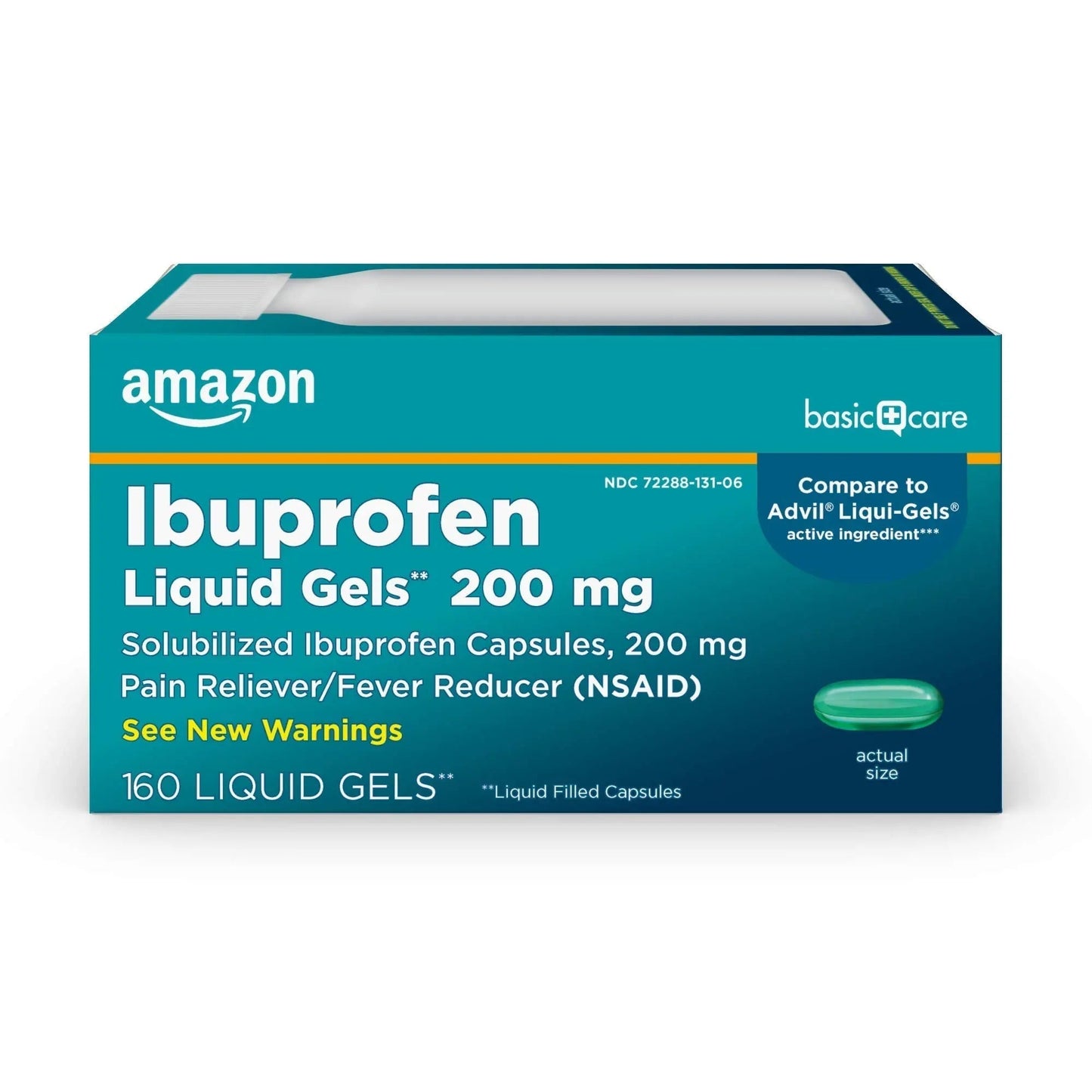 Basic Care Ibuprofen Liquid Gels, 160 Count Amazon Basic CareBuy Supplements Australia