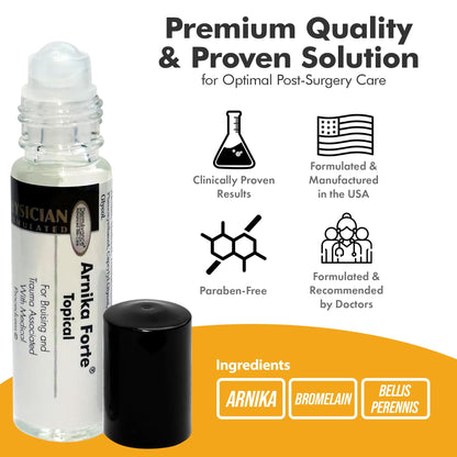 DermAvance Arnika Forte Topical Roll-On, Arnica Gel for Bruising and Swelling After Surgery, Easy-to-Use Arnica Gel Topical for Post-Surgical Care and Sports Injuries, Clear, 10 ml DermAvanceBuy Supplements Australia