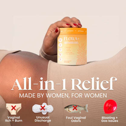 ALLFEMME Flora+ Women’s Vaginal Probiotic Gummies for pH Balance, Odor and Freshness Support with Prebiotics & Hyaluronic Acid