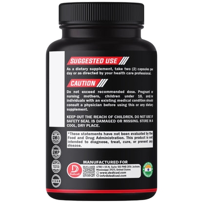 DEDICAD 1000mg Black Cohosh for Menopause Hot Flashes - 240 Capsules for 4-Month Supply - Support for Body Management, Women's Health & Immune System DEDICAD buy supplements Au