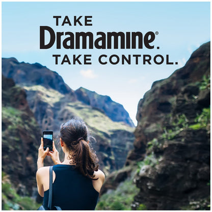 Dramamine Motion Sickness Less Drowsy, Travel Vial, Multicolor, 8 Count Dramamine buy supplements Au