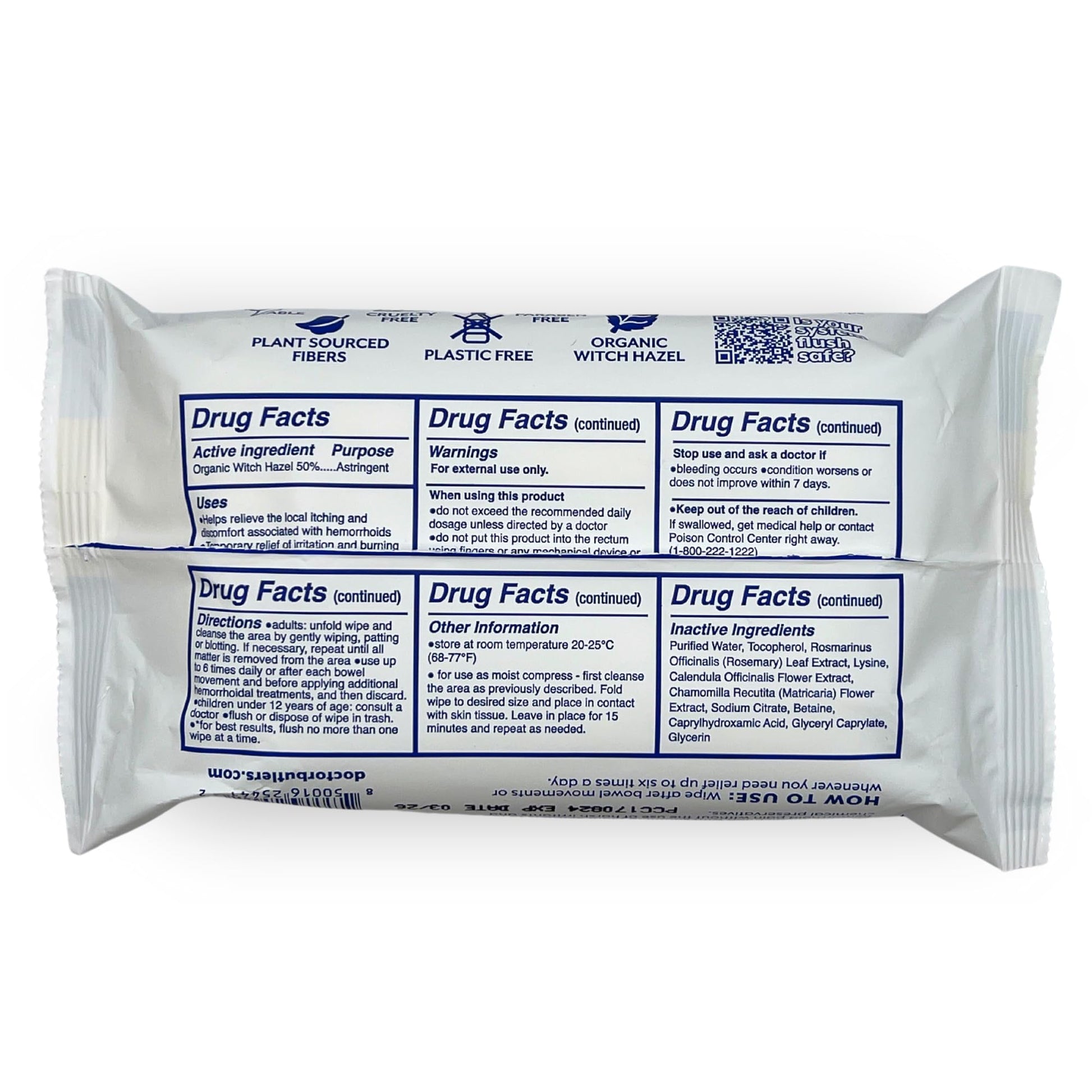Doctor Butler's Flushable Hemorrhoid Wipes – Flushable Wipes with Witch Hazel to Soothe and Bring Relief from Discomfort Associated with Hemorrhoids (48 Wipes) Doctor Butler'sBuy Supplements Australia