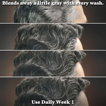Just for Men Control GX Grey Reducing 2-in-1 Shampoo and Conditioner, Gradual Hair Color with Keratin for Stronger Thicker
