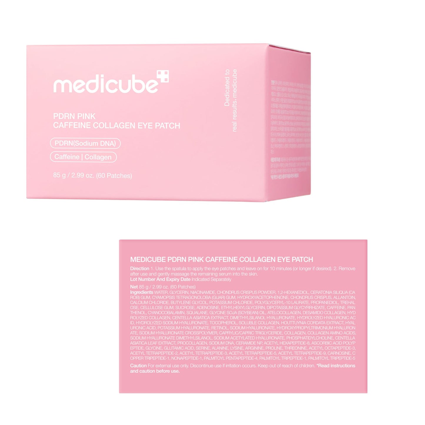 medicube PDRN Caffeine Collagen Eye Patch | Gel Eye Patches for the appearance of Dark Circles, Undereye Bags