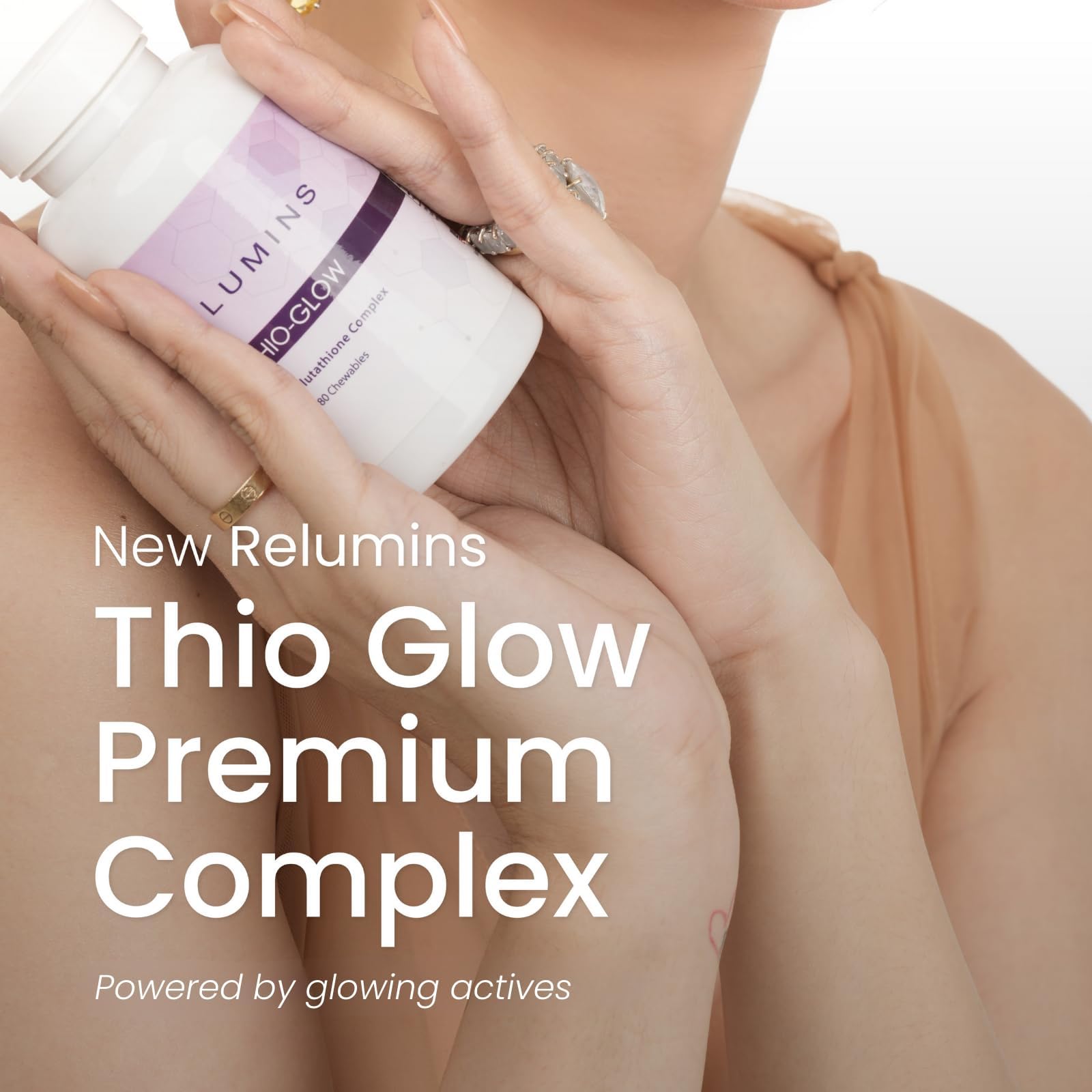 Relumins Thio-Glow Chewable Sublingual Glutathione Complex with Biotin, VIT C & E, Plus Grapeseed Polyphenols – 330mg Gluta Per Serving – 4X Effective, Ultimate Wellness Gift for Moms x 3 Bots Relumins buy supplements Au