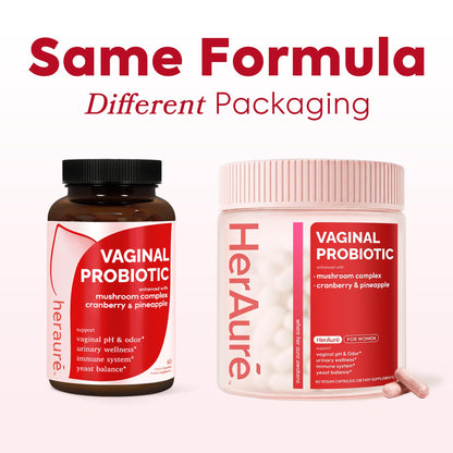 HerAure Vaginal Probiotics for Women - pH Balance, Healthy Vaginal Odor, Vaginal Flora, Yeast Balance, Women Probiotics and Prebiotics, Immune Support
