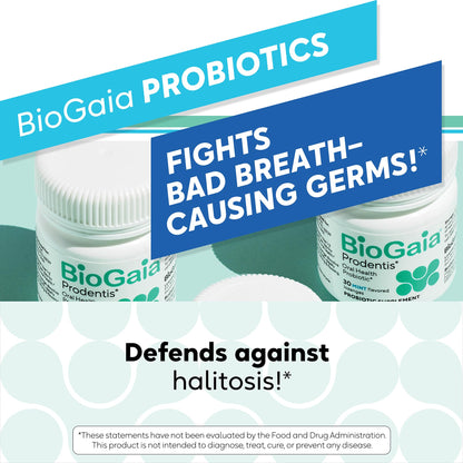 BioGaia Prodentis | Oral Probiotics | Promotes Healthy Gums & Teeth | Defends Against Bad Breath & Dental Problems | Improves Oral Health