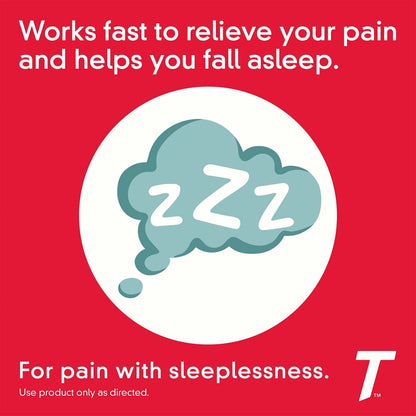 Tylenol PM Extra Strength Nighttime Pain Reliever & Sleep Aid Caplets, 500 mg Acetaminophen & 25 mg Diphenhydramine HCl, Relief for Nighttime Aches & Pains, Non-Habit Forming, 150 ct TylenolBuy Supplements Australia