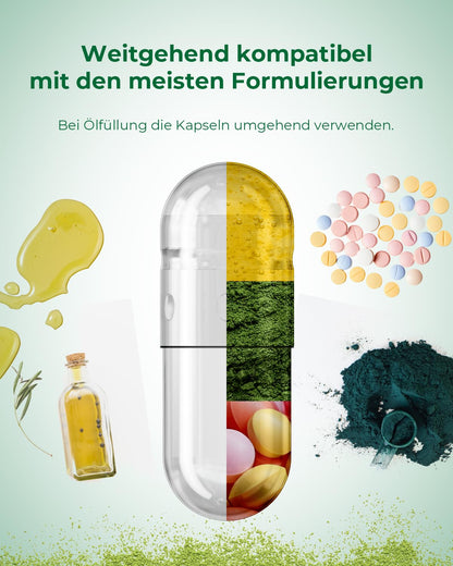 HPMC Empty Capsules Size 0-200 Clear Count Pill Capsules Empty - Plant-Based Cellulose | Vegetarian, Halal, Non-GMO | for DIY Supplement & Herbal Filling MéipaLien buy supplements Au