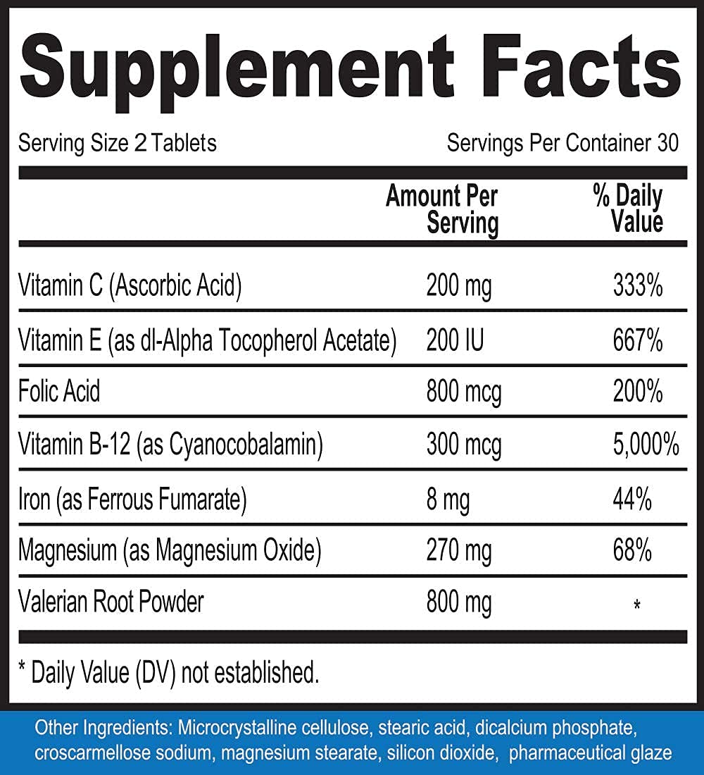 Calm Legs Natural for Natural Itching, Crawling, Tingling and Agitated Leg with Iron, Magnesium, and Valerian Root (60 Tablets)… Calm LegsBuy Supplements Australia