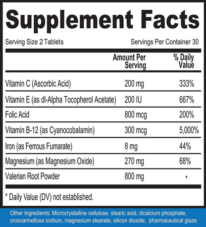 Calm Legs Natural for Natural Itching, Crawling, Tingling and Agitated Leg with Iron, Magnesium, and Valerian Root (60 Tablets)… Calm LegsBuy Supplements Australia