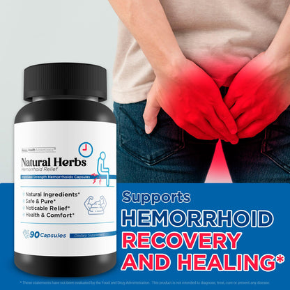 Natural Herbs Hemorrhoids Capsules - Our Best Hemorrhoid Relief Supplement - Premium Natural Herbs Strength Hemorrhoids Capsules - Hemorrhoids Natural Herbs Hemorrhoid Treatment Hemorrhoids Treatment Happy Health MarketplaceBuy Supplements Australia