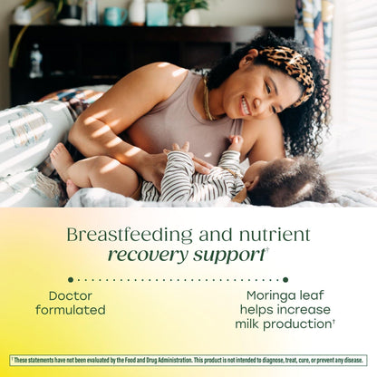 MegaFood Baby & Me 2 Postnatal Vitamins for Women Breastfeeding with Folate (Folic Acid Natural Form), Choline, Iodine, Vitamin D