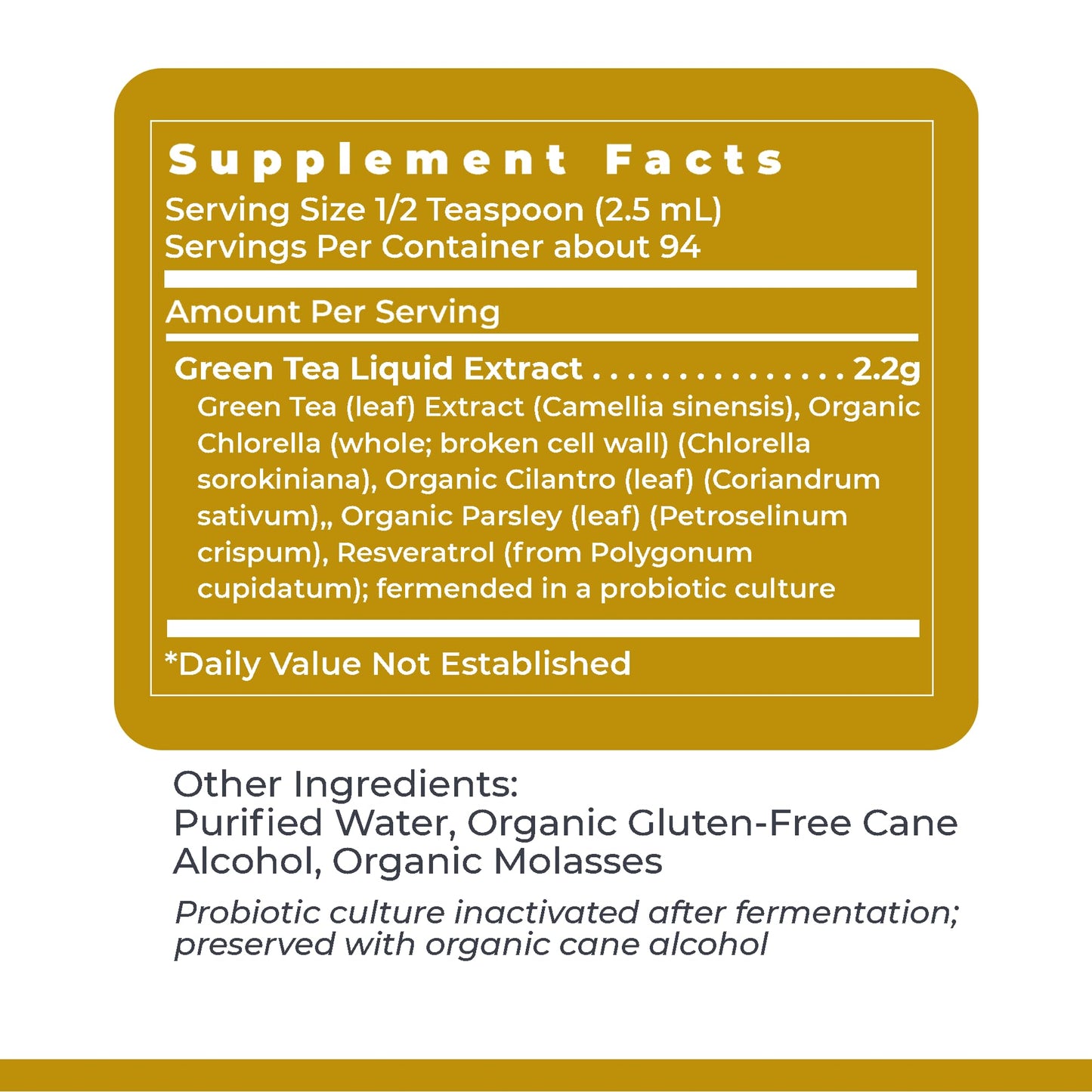 Premier Research Labs Green Tea-ND - Probiotic Fermented Green Tea Extract Supplement with ECGC, Camellia Sinensis Liquid, Supplement Drops for Adults, Vegan Friendly - 8 Fl Oz Bottle Premier Research LabsBuy Supplements Australia